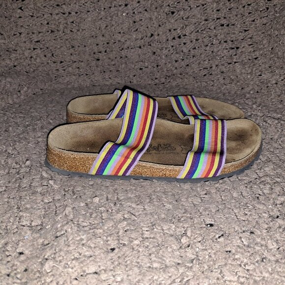 BIRKI'S/BIRKENSTOCK-Curacao II Stretch Rainbow Sandal-SZ 7-Excellent - Picture 5 of 8